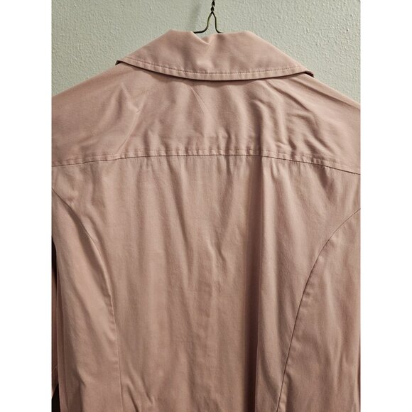 Express Women Essential Buttondown Work Business Casual Size L Pink EUC - Picture 5 of 8